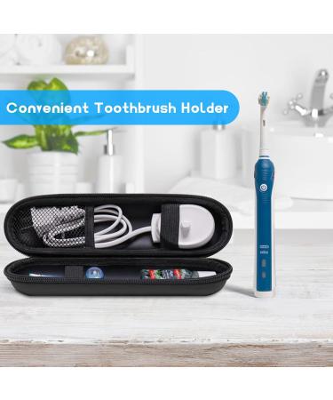 Chenkee Portable Hard Shell Travel Case for Oral-B Toothbrush - 2 Pieces EVA Travel Etui (Black) - Buy Online on GoSupps.com