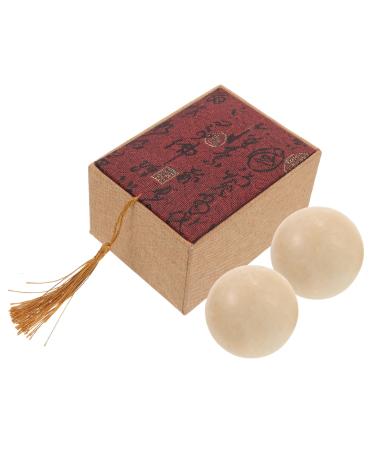Iwowhero 1 set of jade-fitness handball massage ball Handball Crystal massage clinic Chinese stress balls Hand exercise with small balls Small hand-rolling balls.