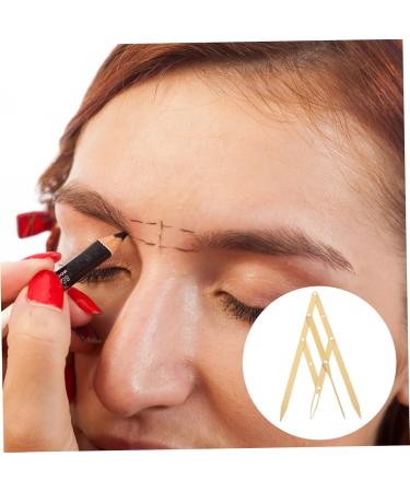 KALLORY 3 Pcs Second Generation Scale Metal Dies Printable Eyebrow Stencils Eyebrow Drawing Tool Make up 25x5x0.6cmx3pcs Goldenx3pcs - Buy Online on GoSupps.com
