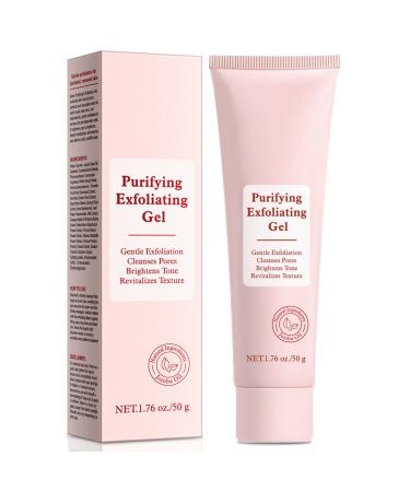 Purifying Exfoliating Gel Natural Exfoliating Purifying Cream Facial Exfoliator Cleanser Gentle Face Wash-Cleansing Moisturizing Peeling Gel For All Skin Types (1.76 Fl Oz (Pack of 1))