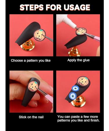 Halloween Nail Art Sequins - Kalolary 3D Skull Spider Pumpkin Bat & Ghost Polymer Clay Slices for Acrylic Nails Decor (3 Boxes - Buy Online on GoSupps.com