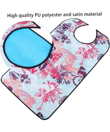 Adult Bib Elderly People Bib Adult Bibs Spit Overflow Protector Waterproof Clothing Protector with Detachable Crumb Catcher(2 pcs) - Buy Online on GoSupps.com
