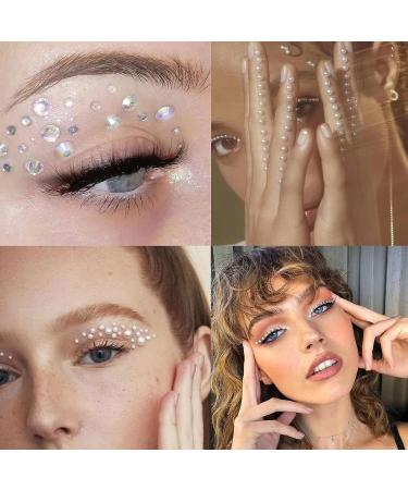 NOOEPC 660Pcs Face Gems & Hair Jewels Set - Rhinestones with Tweezers for DIY Body & Face Art - Festival Makeup & Party Decorations - 3 Sheets - Buy Online on GoSupps.com