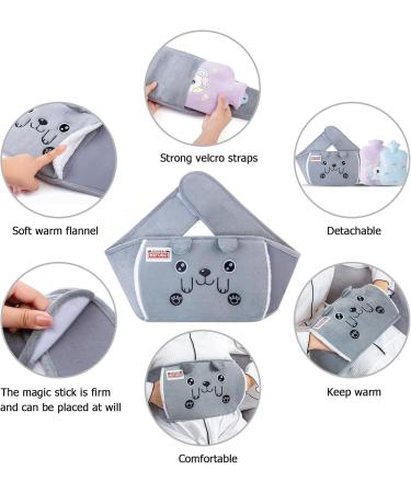 Buy Nifogo 1.3L Hot Water Bottle with Soft Waist Cover - Ideal for Neck Shoulder Back & Legs - Gray Green - International Shipping Available - Buy Online on GoSupps.com