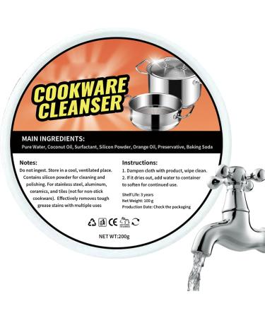 Cookware Cleaner - Polishing Stove Cleaner | Quick Oven Cleaner Fast Kitchen Supplies for Stubborn Rust Stains Household Hard Water Deposits Welts - Buy Online on GoSupps.com