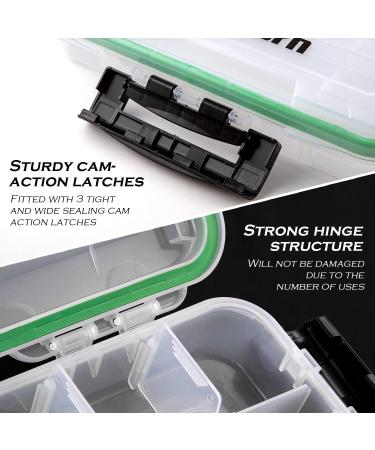 Ghosthorn Waterproof Fishing Tackle Box with 3600 & 3700 Trays - Organizer with Removable Dividers for Lures - Available in 1 Pack and 4 Pack - Buy Online on GoSupps.com