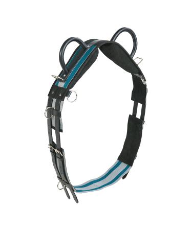 Longier belt Double Pony Navy/Sky Blue