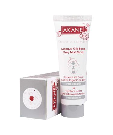 Akane Organic Grey Mud Mask Dilated Pores 30ml Vegan for Problematic Skin, Combination Skin, Oily Skin