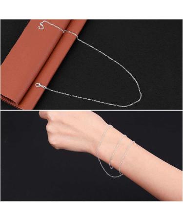 36 Pack Silver Plated Necklace Chains for Jewelry Making - 1.2mm, 20 Inches - Buy Online on GoSupps.com