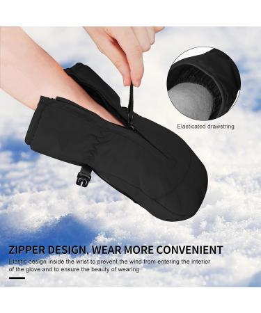 Andake Children's Winter Gloves - Waterproof Windproof Skiing & Outdoor Gear for Boys & Girls - Warm Black Gloves - Buy Online on GoSupps.com