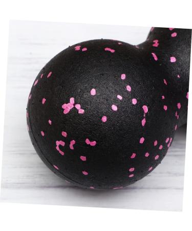 Minkissy Gym Massage Ball - Enhance Your Yoga & Fitness Routine with Neck & Back Relief Tools | Pink Lacrosse Balls for Muscle Roll & Balance | 16.5x8.5x2cm - Buy Online on GoSupps.com