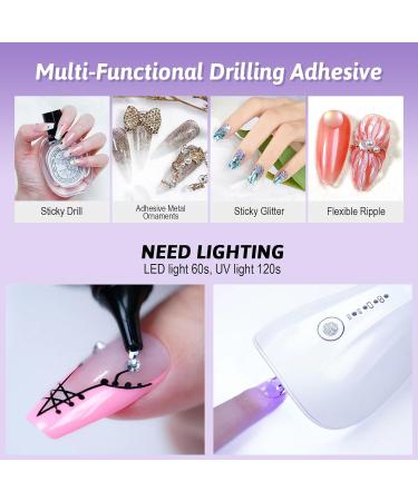 Buy Nail Art Strass Glue Gel 30g | Professional UV Adhesive for Gems & DIY Manicures - Buy Online on GoSupps.com