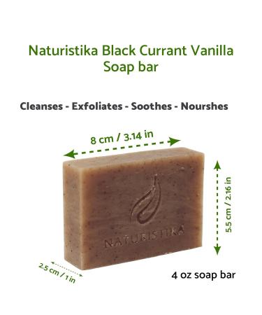 Buy Black Currant Vanilla Soap Bar - Vegan All-Natural Handcrafted with Organic Oils - Face & Body Soap for Everyone - Made in USA (3 Bars 4 oz each - Buy Online on GoSupps.com
