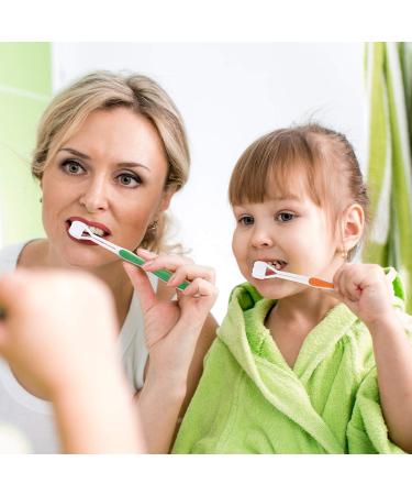 2-Piece 3-Sided Autism Toothbrush for Complete Teeth & Gum Care - Soft/Gentle Bristles - Green & Blue - Buy Online on GoSupps.com