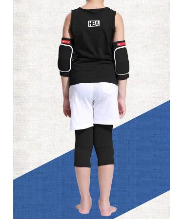 ANKOMINA Kids Knee & Elbow Support Set - 2 Pairs Anti-Slip Breathable Elastic Protectors for Sports - Volleyball Football Dance Yoga Skating Basketball - Size M (12-16 Years - Buy Online on GoSupps.com