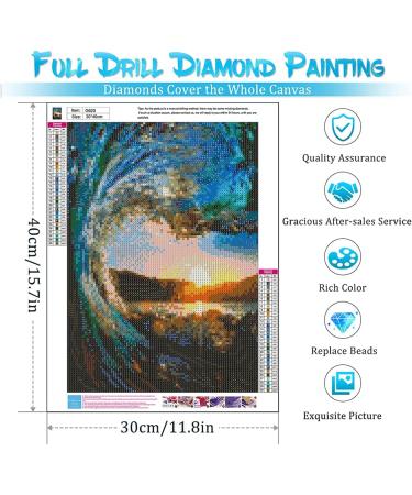 6 Pack Diamond Painting Kits - Full Drill 5D Diamond Art for Adults and Kids - DIY Beach Gem Art Craft - Home Wall Decor - 11.8x15.7inch - Buy Online on GoSupps.com