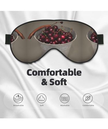 SSIMOO Black Cherry Sleep Mask - Adjustable Breathable & Fashionable Eye Mask for Ultimate Comfort | International Shipping - Buy Online on GoSupps.com
