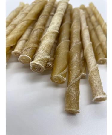 Cattle Ranch Dog Treats Rawhide Stick Chews All Natural Supports Dental Health by Reducing Tartar and Plaque Buildup High in Protein and Low in Fat Stimulates and Entertains by Satisfying Dog s Natural Urge to Chew (25 pk 5"x 10mm) - Buy Online on GoSupps.com