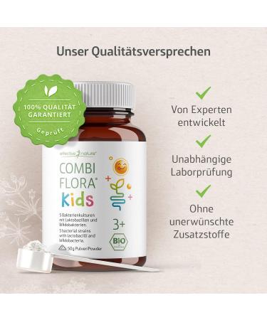 Combi Flora Kids Bio 50g - Probiotic Powder with Bifidobacterium & Lactobacillus for Children 3+ - 5 Strains & Dosing Spoon - Buy Internationally - Buy Online on GoSupps.com