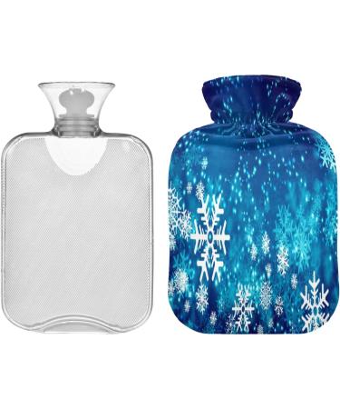Snowflakes Christmas New Year Heat Bottle - 2L Pain Relief Cushion with Cover for Cramps & Heating - Buy Online on GoSupps.com