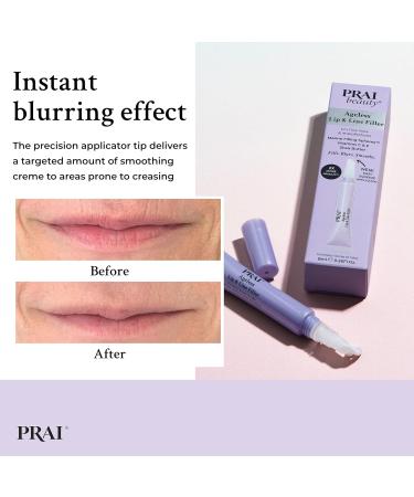 PRAI Beauty Ageless Lip and Line Filler | Lip Serum that Plumps Smooths & Fills In Lines | Moisturizing with Vitamins C & E to Boost Collagen (0.26oz) - Buy Online on GoSupps.com