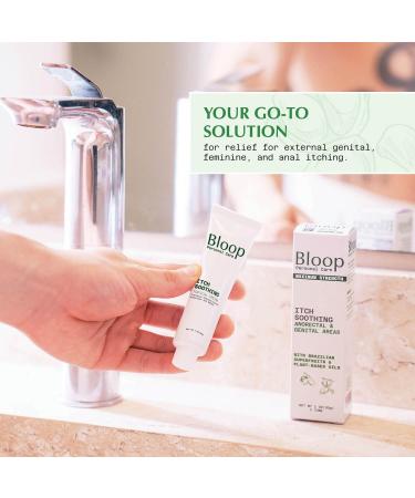 Buy Bloop Anorectal Itch Soothing Cream with Hydrocortisone & Oils | Max Strength Rapid Relief | 1oz - International Shipping - Buy Online on GoSupps.com