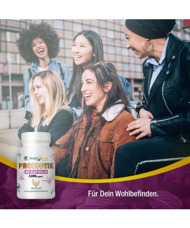 Pharmavital Probiotics - 90 Capsules for Healthy Intestinal Flora & Digestion | Supports Immune System | Natural Prebiotic Complex - Buy Online on GoSupps.com