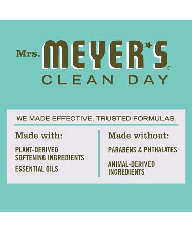 Mrs. Meyer's Basil Liquid Fabric Softener - Paraben Free, 32 oz (32 Loads) - Buy Online on GoSupps.com