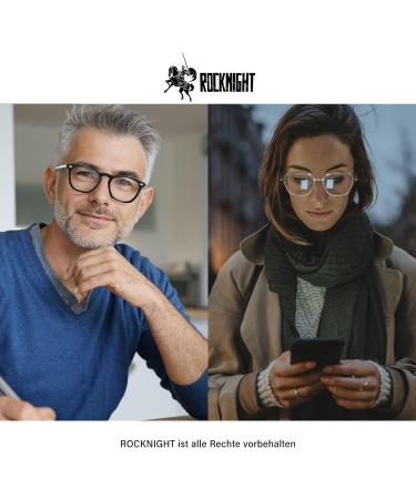 ROCKNIGHT Blue Light Blocking Glasses for Computer & Phone - Transparent Silver - Protect Your Eyes While You Work & Play - Buy Online on GoSupps.com