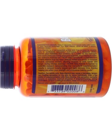 Now Foods Sports Beta-Alanine 750 mg - 120 Veg Capsules for Enhanced Endurance - Buy Online on GoSupps.com