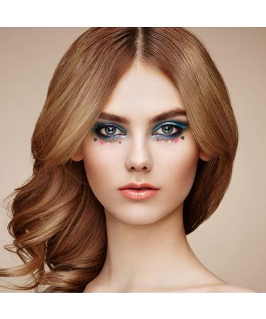 LALAFINA 9 Sheets Nail Art Stickers Hair Jewels Face Jewels Eye Gems Rhinestones for Makeup Nail Stickers Glitter Stickers Rhinestones for Nails Face Rhinestones Japanese Hair Accessories 9x8x0.1cm Assorted Color - Buy Online on GoSupps.com