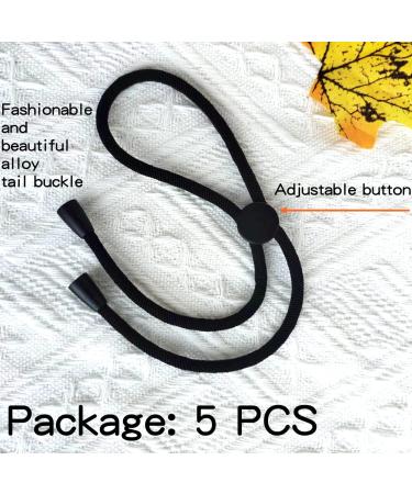 Milamiya Adjustable Headband for Natural Curly Hair - 5 Pack | Thick Hair Ties for Afro Puff Ponytail | TikTok Popular Hairband - Black - Buy Online on GoSupps.com