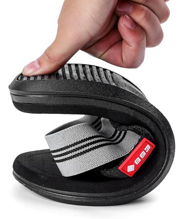 Men's Plantar Fasciitis Orthopedic Toe Post Flip Flops - Brown, Size 27cm - Buy Online on GoSupps.com