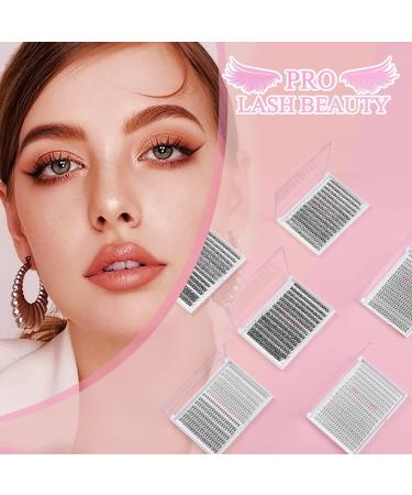 280 Pcs 40D-C-0.07-9-15mix Cluster Lashes - DIY Wispy Bottom Lashes - C D Curl - Large Size | Perfect for At-Home Use - Buy Online on GoSupps.com