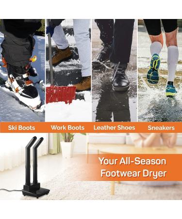 Dr. Prepare Boot Dryer & Warmer with Heat Blower | 6 Timer Settings for Work Boots, Ski Boots, Gloves, Hats, Socks | Adjustable Extension Tubes - Buy Online on GoSupps.com