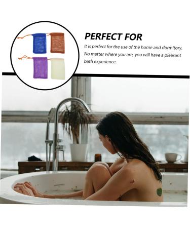 Baluue 16 Pcs Soap Bag Foaming Net Bath Soap Liquid Bubble Bag Soap Saver Loofah Pouch Bath Loofah Nylon - Buy Online on GoSupps.com