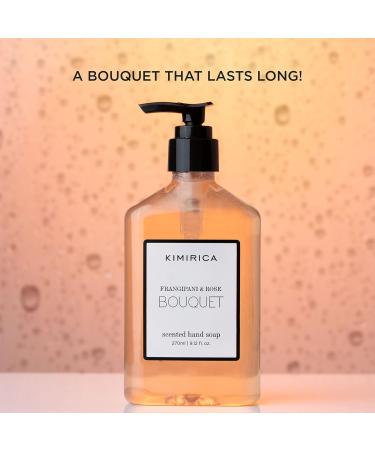 Organic Bouquet Hand Soap | Natural Hand Wash with Frangipani & Rose | Gently Cleanses & Moisturizes | 9.13 Fl Oz  - Buy Online on GoSupps.com