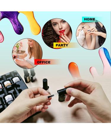 39 Pcs Gel Nail Polish Set - 36 Colors UV LED Soak Off Nail Gel Kit with Glossy & Matte Top Coat - Popular Nail Art Colors - Buy Online on GoSupps.com