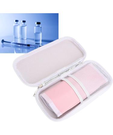 Insulin Cooler Bag Shock Absorption Lasting PU Fabric Insulin Cooler Case Medical Cooler Bag for Sakura Pink - Buy Online on GoSupps.com