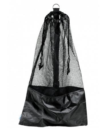 Black Snorkel Bag! Mesh Draw String w/Shoulder Strap