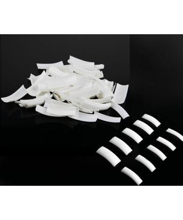 Profico 500 Piece Nail Tips - White French Half Cover Acrylic Nails | 10 Sizes | International Shipping - Buy Online on GoSupps.com