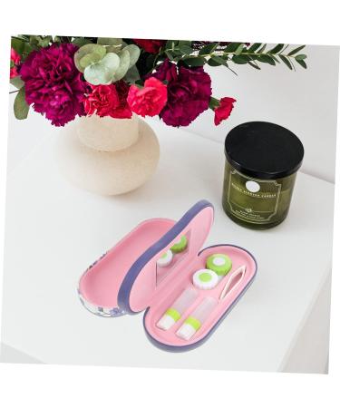 JECOMPRIS Double-Layer Glasses Case & Contact Lens Solution Holder | Leather Travel Accessories | Portable & Stylish Design | Ideal for Sensitive Contacts | Shop Internationally - Buy Online on GoSupps.com