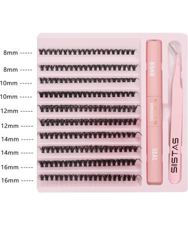 DIY Lash Extension Kit: 200pcs D Curl Volume Cluster Eyelashes with Lash Bond, Seal, and Tweezers - At-Home Individual Lash Extension Kit (40D) - Buy Online on GoSupps.com