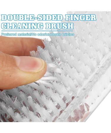Toatelu 15-Piece Double-Sided Hand Brush Set - Hard Bristle Nail & Hand Washing Brushes for Bathroom Toilet Sink & Workshop (Transparent 8.5x3.5cm) - International Shipping Available - Buy Online on GoSupps.com