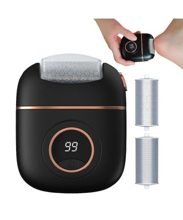 Anulely Electric Foot File Safe Waterproof Electric Foot File Callus Remover - Rechargeable Efficient Pedicure Tools for Feet Family Friends Men