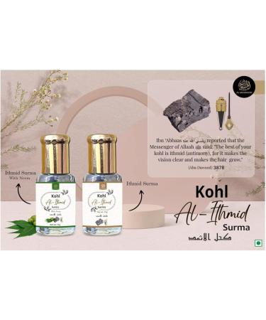 KOHL ITHMID/Surma Sada / (pack of 3) Each 15g / 100% Natural Surma For Eyes/No Any Colour Or Chemical Added Black - Buy Online on GoSupps.com
