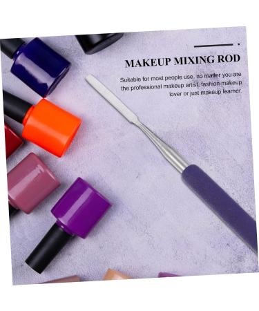 Beavorty palette stick Nail Art Stirring Tools nail art spatula makeup spatula Mixing Rod cosmetic mixing stick nail manicure tool nails gel Nail Art Tool Stainless steel nail polish - Buy Online on GoSupps.com