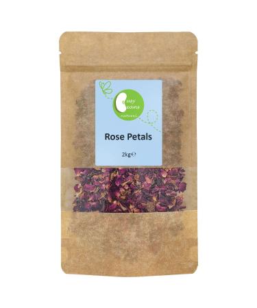 Dried Rose Petals - Natural Scent Bath Spa Wedding Confetti by Busy Beans (2kg)