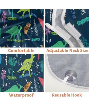 Beard Bib Apron for Men | Waterproof Hair Catcher & Grooming Cape with Colorful Dinosaurs - Perfect for Shaving & Trimming - Buy Online on GoSupps.com