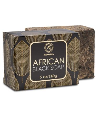 Buy AROMATIKA African Black Soap 5 Oz - Moisturizing & Nourishing - 100% Raw with Shea Butter & Coconut Oil - Perfect for All Skin Types - International Shipping Available - Buy Online on GoSupps.com